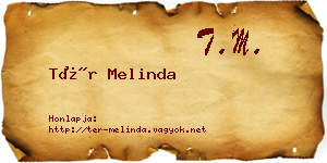 Tér Melinda névjegykártya